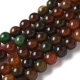 thumbnail image 1 of Natural Agate Beads Strands Dyed & Heated Round Coconut Brown 10~10.5mm Hole: 0.7mm about 38pcs/strand 14.76''(37.5cm), 1 of 5