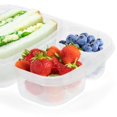 thumbnail image 3 of YOUEON Lot de 14 Boîtes à Lunch Bento, 3 Compartiments Boîtes à Lunch en Plastique pour Enfants, Contenants Réutilisables pour Préparation de Repas avec Couvercles, Boîtes de Rangement pour Collations Divisées pour Voyage, Travail, École, Pique-Nique, 7 Couleurs, 3 of 6