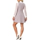 thumbnail image 3 of Vestido de Pinafore A-Line sin mangas de Tweed a cuadros estilo Chic para mujer color rosa, 3 of 6