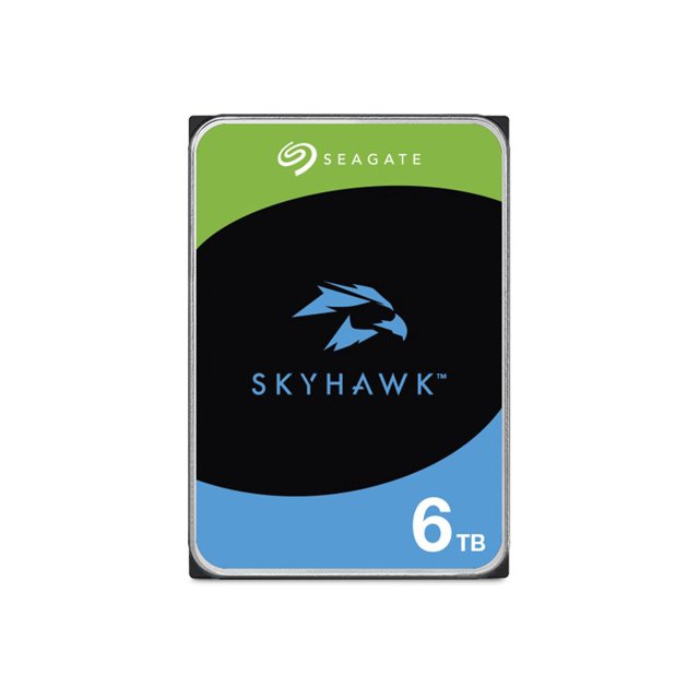 Seagate SkyHawk ST6000VX009 - Disque Dur - 6 To - Interne - 3,5 Pouces - SATA 6 Gb/s - Mémoire Tampon : 256 Mo - avec 3 Ans de Récupération de Données Seagate Rescue