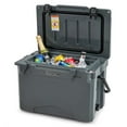 thumbnail image 1 of Costway 25 QT Portable Cooler Rotomolded Ice Chest Insulated Ice Box for 5-7 Days Charcoal, 1 of 10