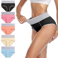 thumbnail image 3 of Women's Large Size Underwear Mid-waist Fat Thickened Women's Cotton Hip Lifting Waist Briefs, 3 of 7