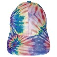 thumbnail image 1 of Way To Celebrate Distressed Rainbow Tie Dyed Hat, 1 of 4