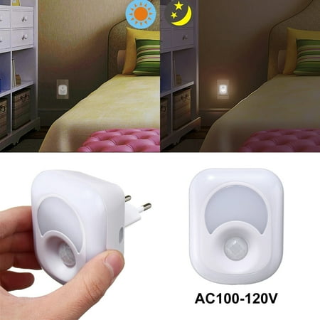 

MyBeauty Night Lamp Motion Sensor 3 Lamp Beads 7-8LM EU Plug 3000/5000K WC Bedside Lamp Mini Nightlight for Toilet
