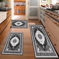 thumbnail image 2 of Kitchen Rugs Sets of 3 Non Slip Washable Kitchen Mats for Floor, Waterproof Kitchen Runner Rug, Floor Mat Carpet for Entryway, Laundry, Sink, Hallway, Bathroom, 2 of 12