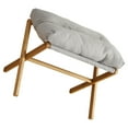 thumbnail image 4 of Foldable X Leg Soft Cushioned Foot Stool Multifunctional Foot Rest with Soft Cushion, 4 of 7