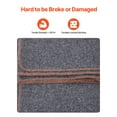 thumbnail image 5 of KFFKFF Wool Blanket, 3.7LBS Comfortable Stadium Cover, Warm and Washable, Large Blanket 64" x 88",  Blanket for Camping, Outdoors, Indoor, Grey, 5 of 9