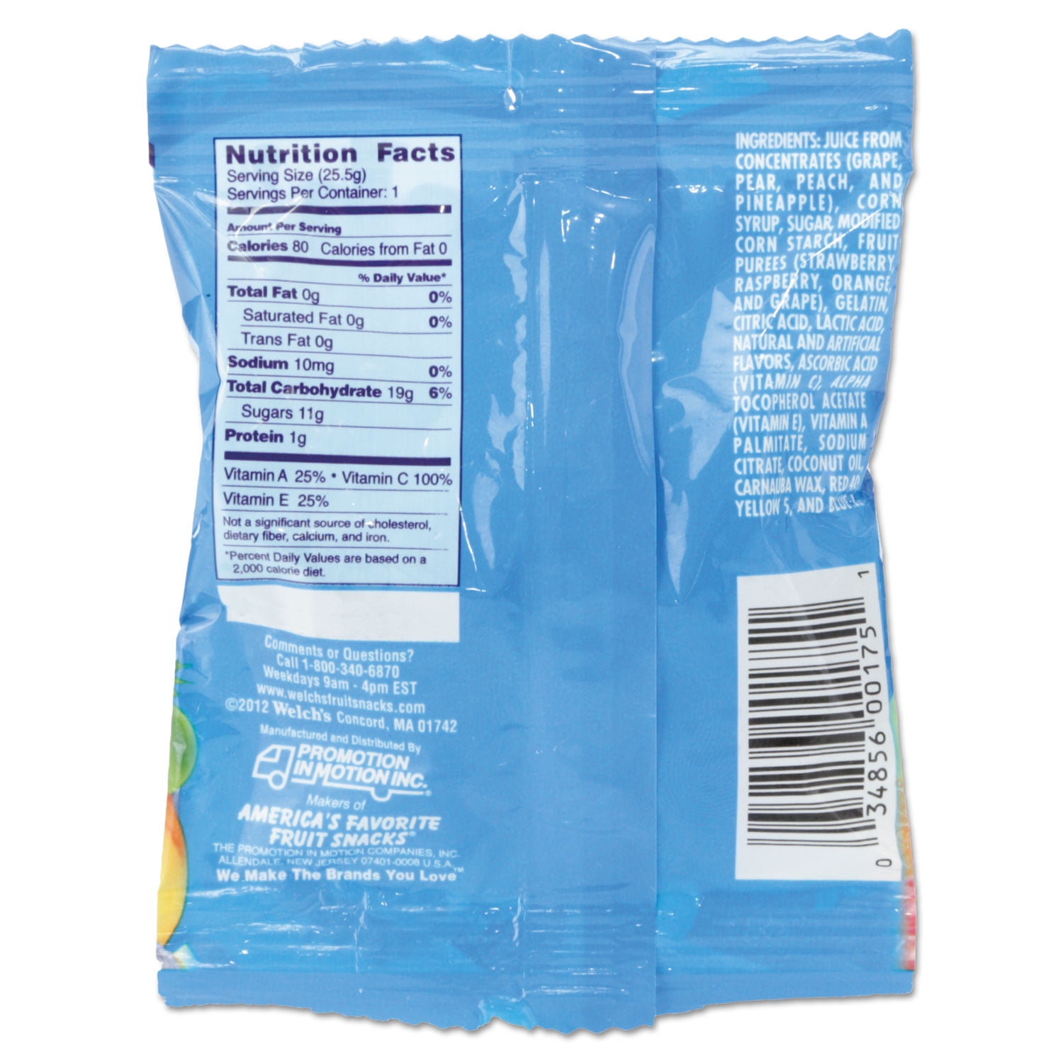 Welch's Mixed Fruit Fruit Snacks 80 ea