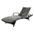 thumbnail image 2 of Anthony Outdoor Wicker Armed Chaise Lounge, Grey, 2 of 8