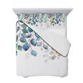 thumbnail image 7 of Blue Teal Botanical Twin Size Down Alternative Comforter, Lightweight Comforter Quilt Bedding Set with Pillow Shams Weeping Fall Eucalyptus Leaves All Seasons Bed Comforter Duvet Insert 68"x86", 7 of 7
