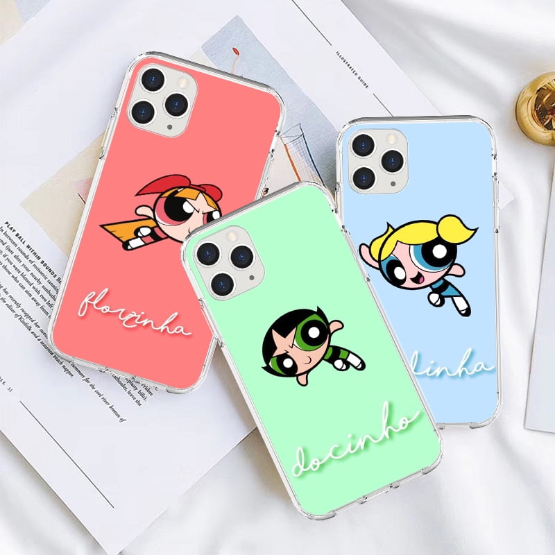 Moning Shockproof Cartoon Powerpuff Girls Phone Case For Iphone 13 Pro Max Best Friend Phone Protector For Iphone 12 Pro 12mini 11 Pro Xs Max Xr X 6 6s Plus 7 8 Plus