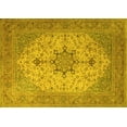 thumbnail image 1 of Ahgly Company Machine Washable Indoor Rectangle Persian Yellow Traditional Area Rugs, 8' x 10', 1 of 4