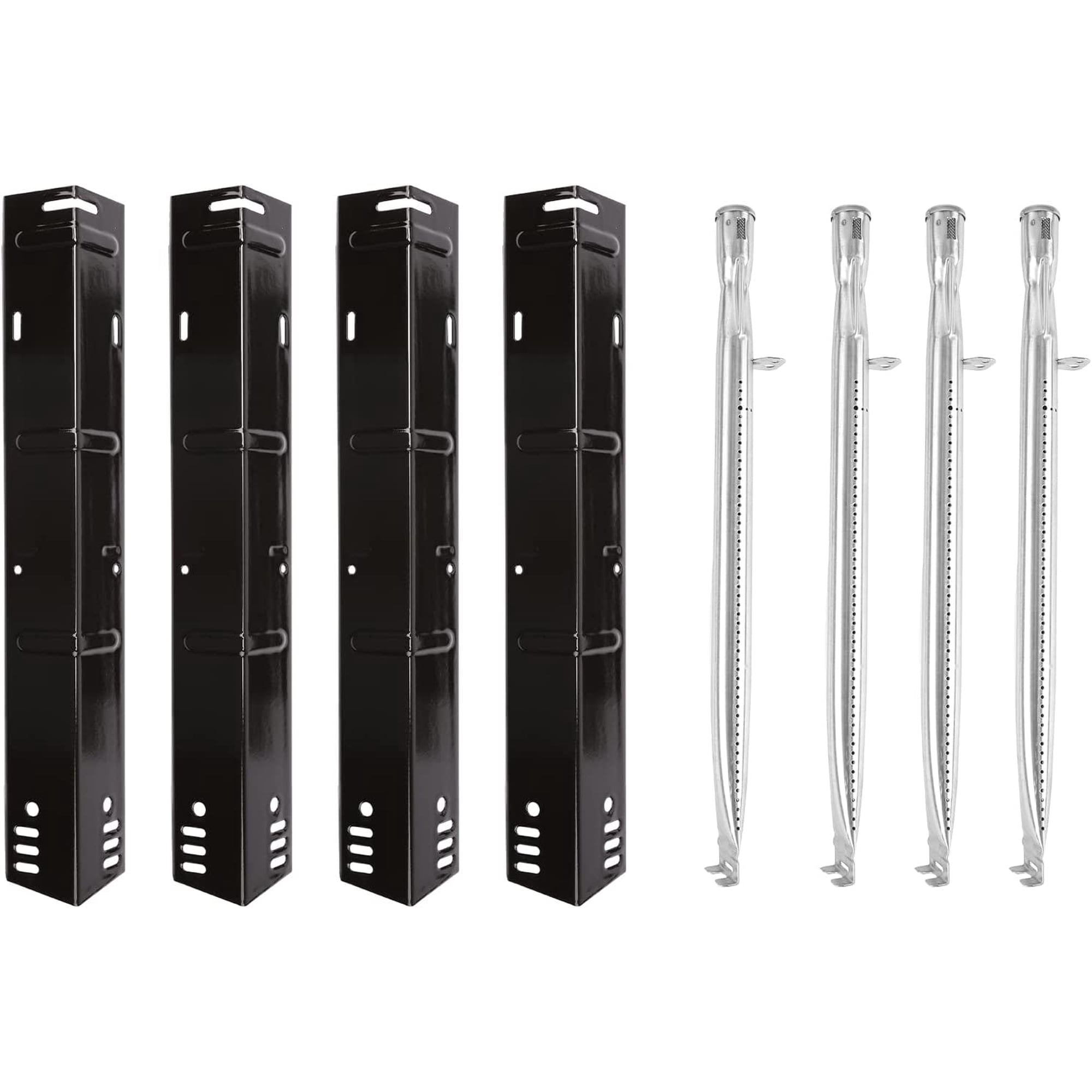 Grill Replacement Parts Kit for Dyna glo DGH485CRP,DGH485CRP-D 4 Burner,  DGH474CRP 5 Burner Gas Grills Porcelain Enameled Heat Plate Shield and  Grill Burner Replacement Parts, 4 Pack - Walmart.com