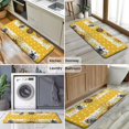 thumbnail image 6 of Yellow Dot Sunflower Bee Pattern Kitchen Rug Mat,Kitchen Runner Rugs Non Skid Washable,Decorative Kitchen Floor Mats for Kitchen,Sink,Laundry,17"x47.2", 6 of 7