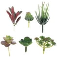 thumbnail image 1 of Fake Plants 6pcs Simulation Succulent Plants Decorative Plant Chic Diy Plant Ornament, 1 of 8