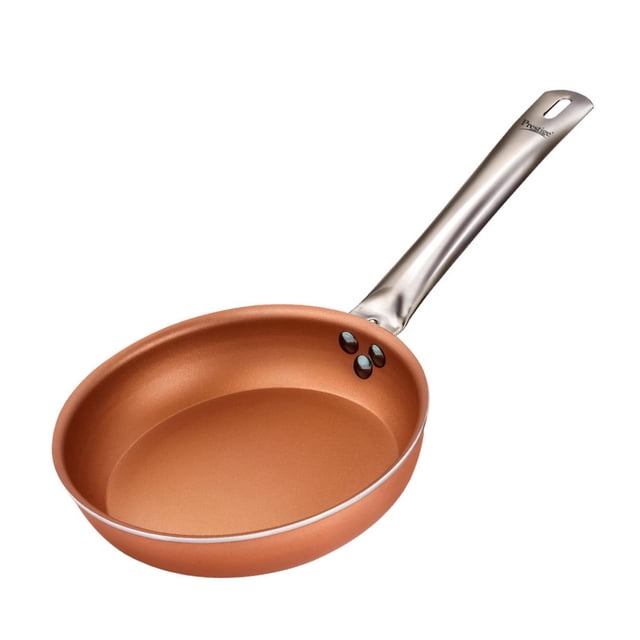 Prestige Cuprus Aluminium Non-Stick Fry Pan, 24cm (1.9l) (Copper)| Gas and Induction Compatible | Easy to Clean and Maintain (Hand Wash Only).