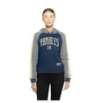 thumbnail image 5 of Women's-New Era  Navy New York Yankees Throwback Cropped Raglan Pullover Hoodie, 5 of 6