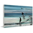 thumbnail image 7 of Wave Jumping by Parvez Taj Painting Print on White Wood, 7 of 7