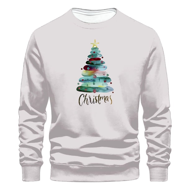 Sudaderas sin capucha para hombre, estilo casual, a la moda, con cuello redondo, estampado, de manga larga, blusas de manga larga y cuello redondo, blusas de poliéster para hombre