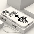 thumbnail image 3 of Funda de teléfono con nivelación individual para Apple, carcasa con cuerda izquierda líquida para iPhone 15, 14, 13, 12, 11 Pro Max Plus, 8, 7, SE, 3 of 5