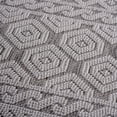 thumbnail image 4 of Grey/White 8X10 Geometric Rug / Non-Shedding, Machine-Woven, 4 of 4