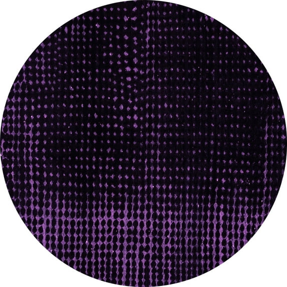 Ahgly Company Indoor Round Abstract Pink Modern Area Rugs, 8' Round