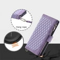 thumbnail image 3 of Decase Crossbody Wallet Case For Google Pixel 8 Pro with Card Holder Kickstand,with Shoulder Strap &Wrist Strap,Magnetic Closure Flip PU Leather Zipper Purse Shockproof Case Cover,Purple, 3 of 6