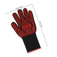 thumbnail image 2 of unbranded 1Pair Red Protective Heat Resistant Gloves for Cooking Barbecue Oven Use Breathable and, 2 of 7