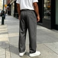 thumbnail image 5 of Resicozy Baggy Sweatpants Men Wide Leg Elastic Waist Drawstring Athletic Loose Jogger Lounge Sweat Pants with Pockets Dark Gray 2XL, 5 of 7