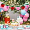 thumbnail image 4 of sunsanly 10Pcs Strawberry Ball Tissue Craft Paper Decorations Red Pink Paper Strawberry Honeycomb Ball Birthday Party Decoration, 4 of 7