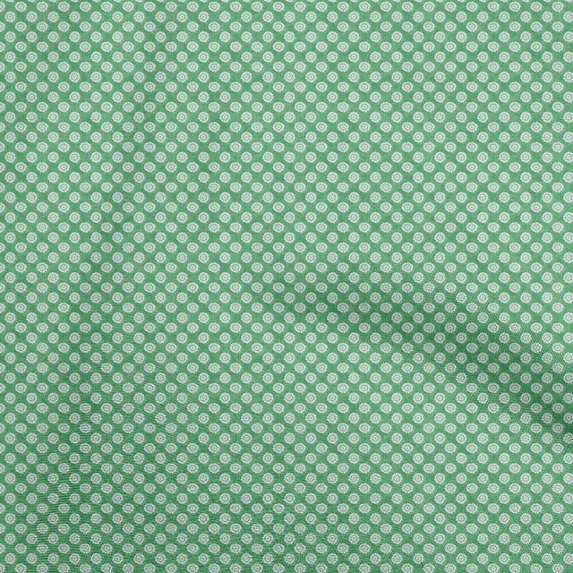 oneOone Georgette Viscose Sea Green Fabric Asian Dabu Craft Projects Decor Fabric Printed By The Yard 42 Inch Wide