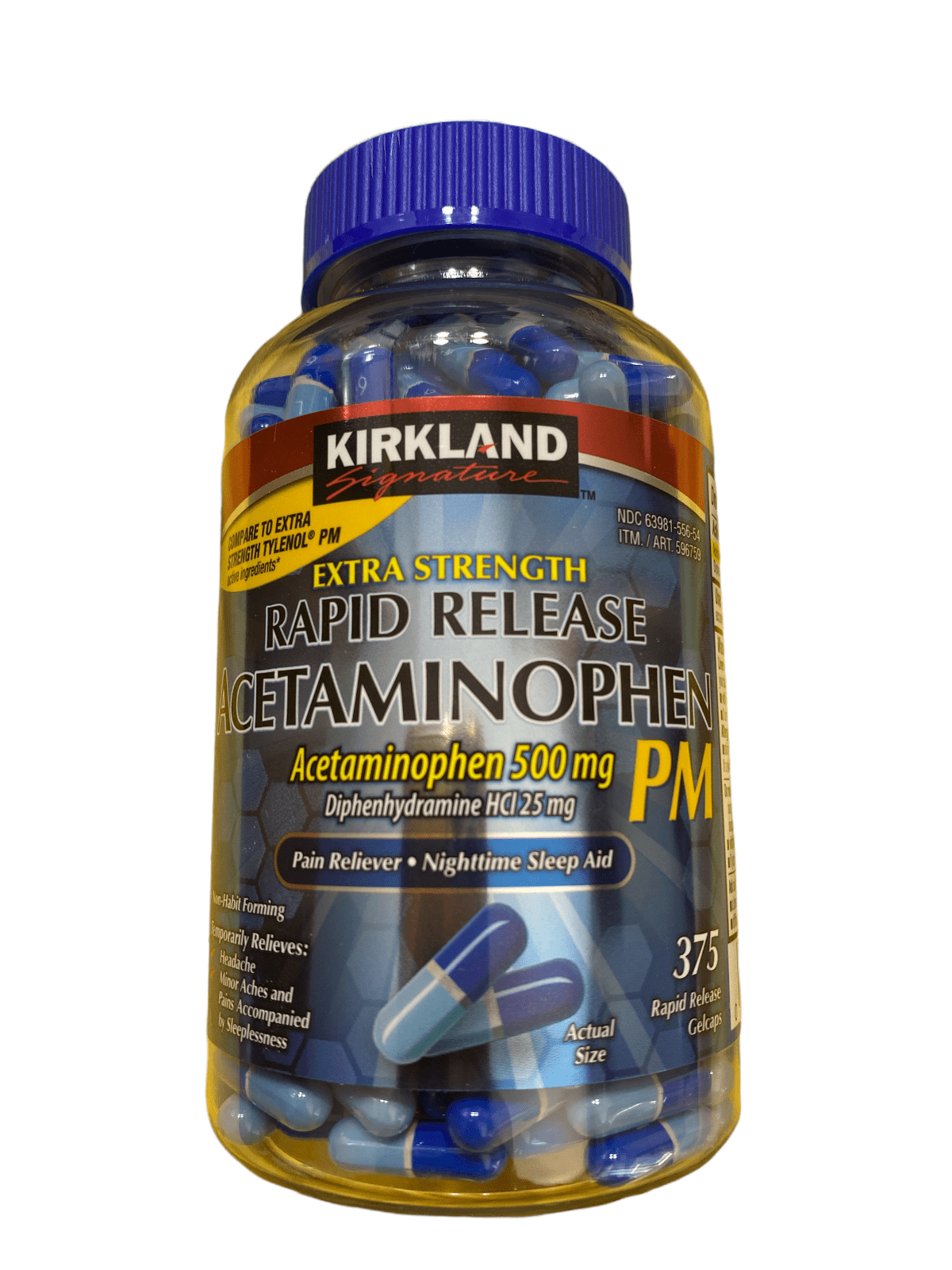 Extra Strength Acetaminophen 500 mg Diphenhydramine HCI 25 mg Pain