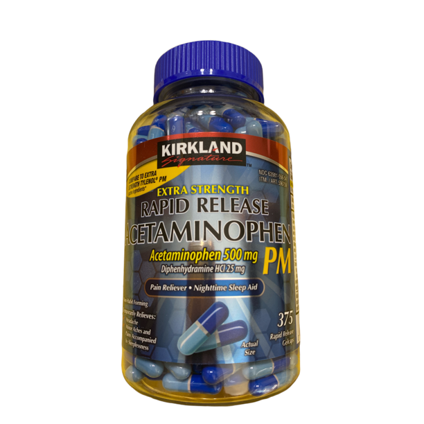 Extra Strength Acetaminophen 500 mg Diphenhydramine HCI 25 mg Pain