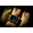 thumbnail image 7 of Men's 8X12mm Radiant Cut Created Emerald 925 Sterling Silver Wedding Engagement Band Size 6-14, 7 of 7