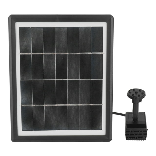 Solar Water Pump Kit, Long Life Span 7V 3.5W Solar Water Fountain Easy Installation With 6 Nozzles For Yard