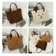 thumbnail image 3 of Minnieouse Bolso de hombro de felpa con bordado, bolso de mano con correa, para viajes, compras, citas, fiesta, universidad, mujer Bolsas de mensajero y de hombro Blanco Minnieouse AP008863-01, 3 of 6