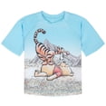 thumbnail image 3 of Disney Winnie the Pooh Baby Boys' Swimwear 2-Piece Rash Guard and Swim Trunks Set Soft Blue Tigger, 3 of 5