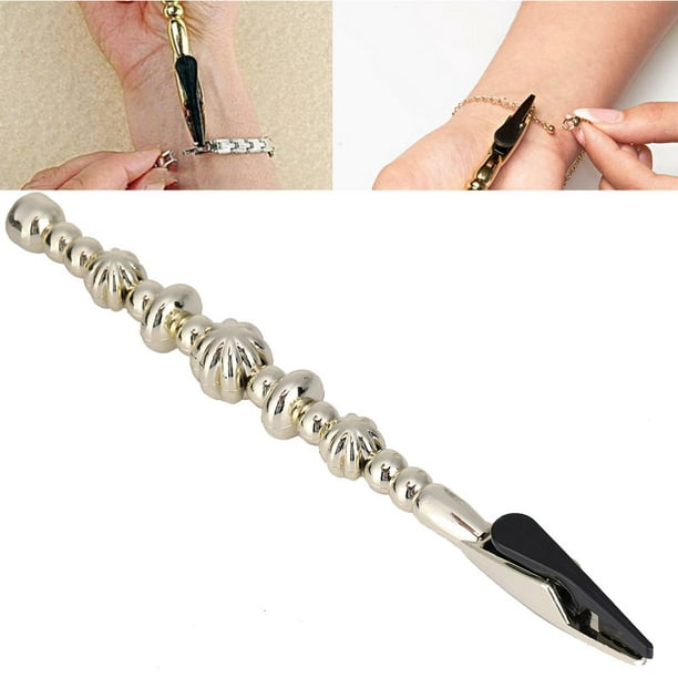 Fashion Gold Bracelet Fastening Helper Clamp Clip Jewelry Fastener Tool