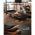 thumbnail image 4 of 4-in-1 Foldable Walking Pad Treadmill with 16% Incline, 2.5HP Quiet Motor, Handles & 330 lb Capacity - Ideal for Home & Office Use Deep Black, 4 of 7