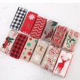thumbnail image 4 of Maoww Christmas Ribbon Gift Wrapping Burlap Fabric Ribbon DIY Linen Xmas Tree Present Packaging Accessory, Type 6, 10m, 4 of 8