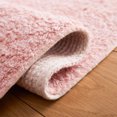 thumbnail image 6 of SAFAVIEH Easy Care Tahnee Solid Cotton Machine Washable Area Rug, Pink/Ivory, 4' x 4' Square, 6 of 12