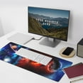 thumbnail image 3 of Space Galactic Earth Gaming Mouse Pad XL, Extended Stitched Edges Mousepad, Large Mouse Mat Desk Pad, Long Non-Slip Rubber Base Mice Pad（35.5x16 Inch）, 3 of 5