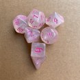 thumbnail image 2 of Juego de dados multifacéticos de 7 piezas que cambian de color D4 D6 D8 D10 D12 D20 TRPG (rosa) Likrtyny Para estrenar, 2 of 8