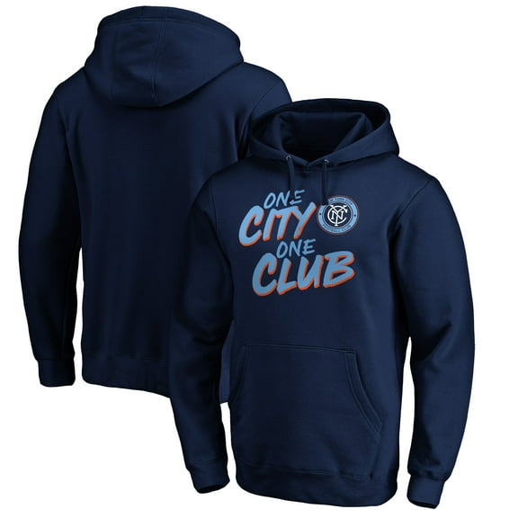 Men's Navy New York City FC Hometown Collection City Club Pullover Hoodie