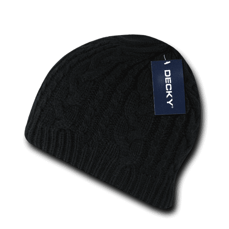 Decky Beanies Beany For Men Women Soft Stretchy Braided Knit Hats Caps Ski Warm Winter Medium