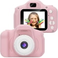 thumbnail image 1 of mini cámara digital recargable resistente a los golpes, videocámara de regalo para niños de 3 a 8 años, video HD de 8 MP, pantalla de 2 pulgadas para niños. Levamdar  MZQ-0743-2, 1 of 8