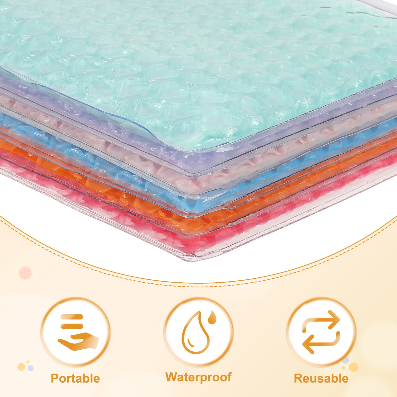 Uxcell Clear Bubble Bags, (9 x 6 Inch, Sky Blue) (6 Pcs), Lightweight Economic Heart Bubble Wrapping Pouches Zipper Packing Cushioning Bag, Suit for - Mailing Shipping/Packaging/Storage