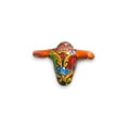 thumbnail image 4 of Artisan Crafted Talavera Bull Statue | Handmade Mexican Wall Decor, 4 of 6