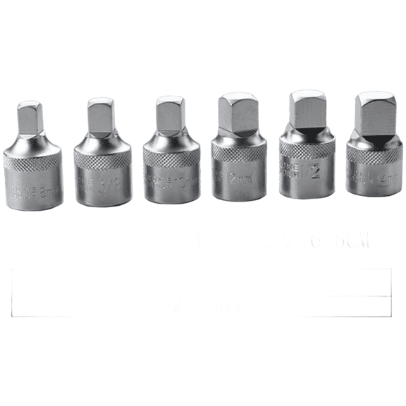 Baguer 6 Piece 1 2 Square Drive Oil Pan Socket Wrench Set for Mechanic Drain Repair