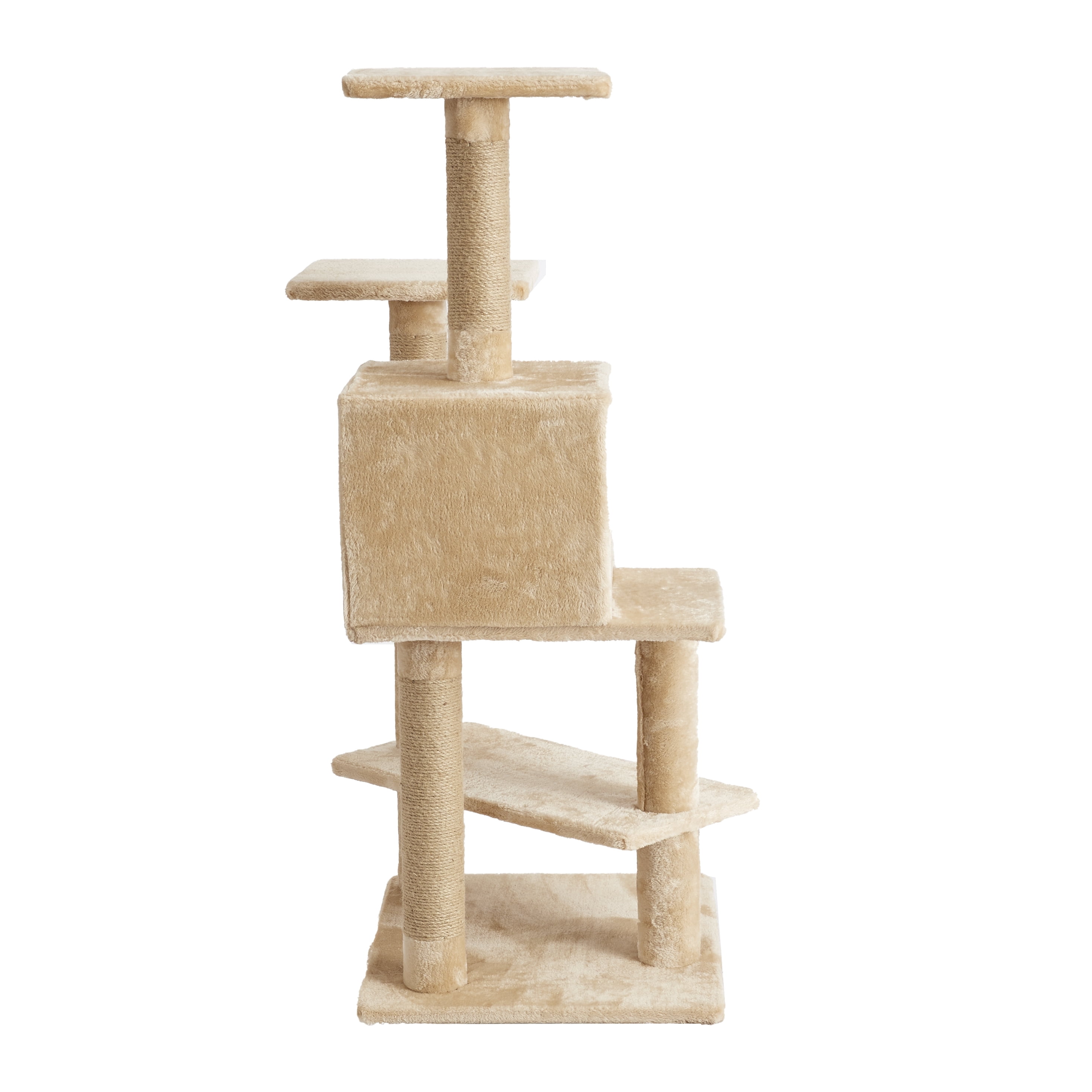 Two by Two Portland - Beige Scratching Post Cat Furniture - 50.8 in. Tall
